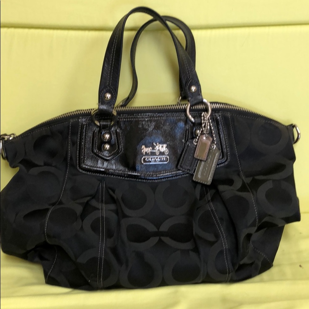 Black coach purse